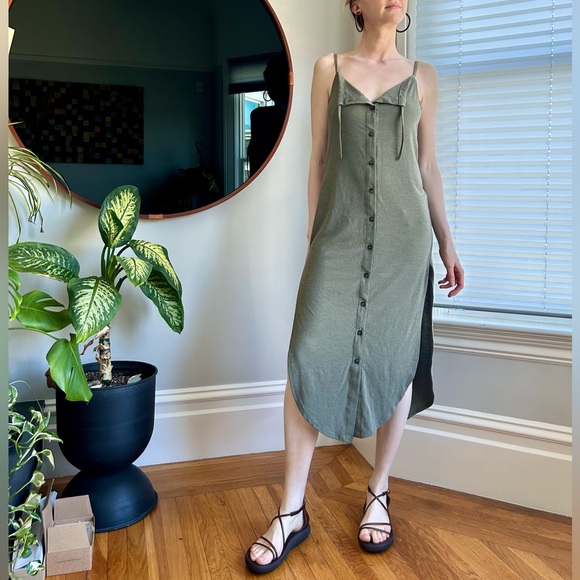 Alma xx Rebels Slip Dress, Spanish Moss, size S - Picture 4 of 4